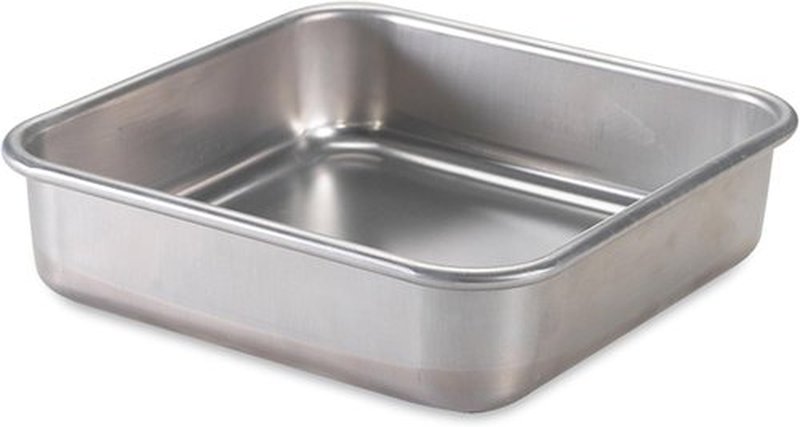 Nordic Ware Square Cake Pan - Natural Aluminum Construction | 9 x 9 Inches for Perfect Baking