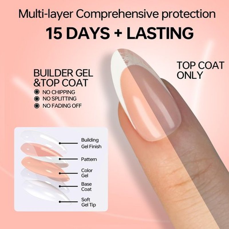 LY LANYOS Press On Nails Duck, Medium Fake Nails, Duck Shaped Glue on Nails, Reusable Supremely Fit Glossy Stick on nails with Nail Glue in 16 Sizes, 32 Pcs, White French