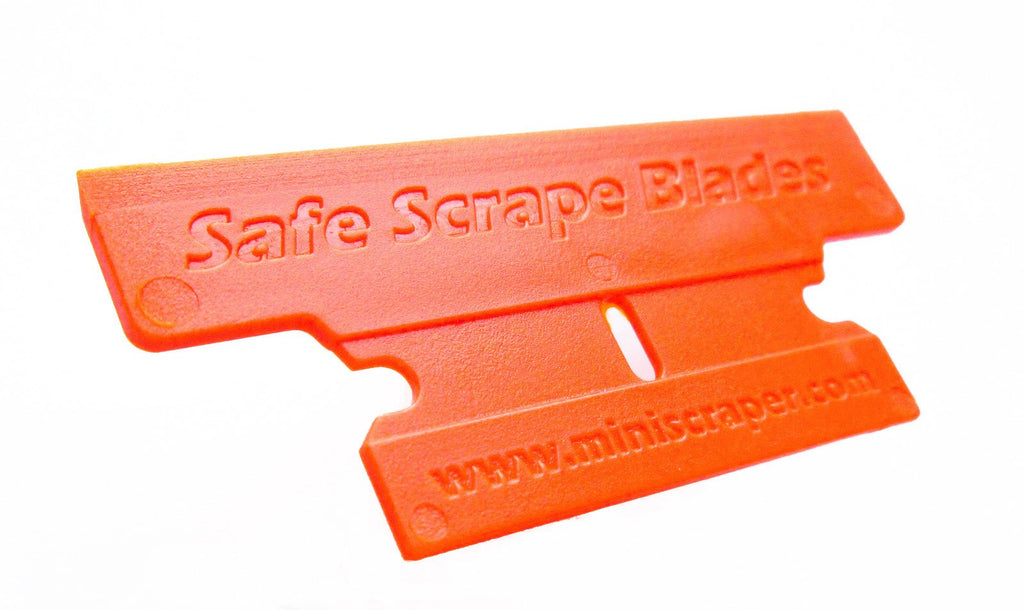 MINISCRAPER® Plastic Razor Blades,T-2 Blade 50% Wider 20 Pack