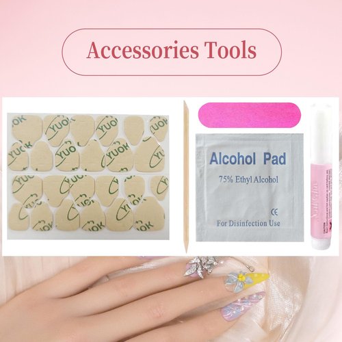 10Pcs(1Pack) Handmade Nails Press On Nails Long Square 33mm Rose Masquerade 3D Rose Pearl Mask Luxury Art Fake Nails Reusable Acrylic Stick On Nails for Women Wedding Party Daily Wear Size S