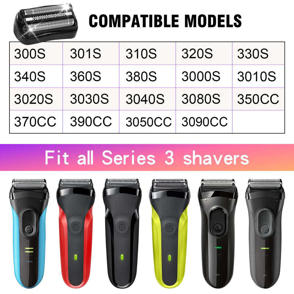 Series 3 21B Replacement Head Compatible with S3 Shaver