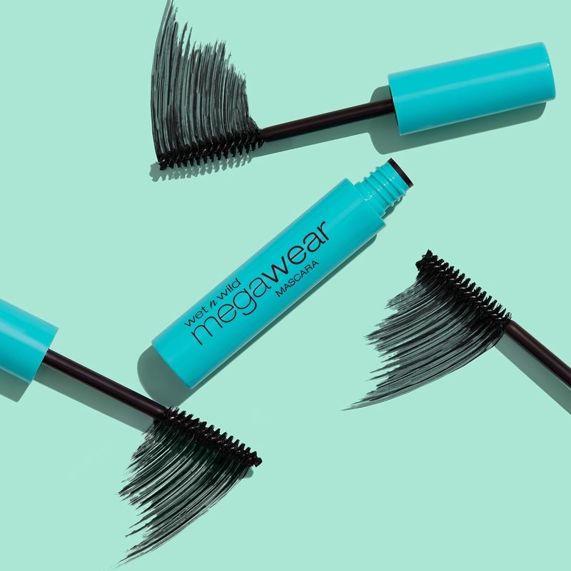 Wet n Wild Megawear Mascara - Volumizing Gel Formula for Full, Healthy Lashes | Cruelty-Free & Vegan - Black