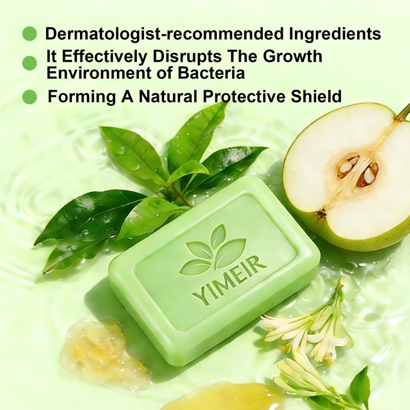YIMEIR Tea Tree Soap Handmade, About 4.5Oz, Tea Tree Oil Soap Bar for Face & Body - Natural Acne Treatment, Deep Cleansing for Oily & Sensitive Skin, Antibacterial & Soothing Bath Washing Soap