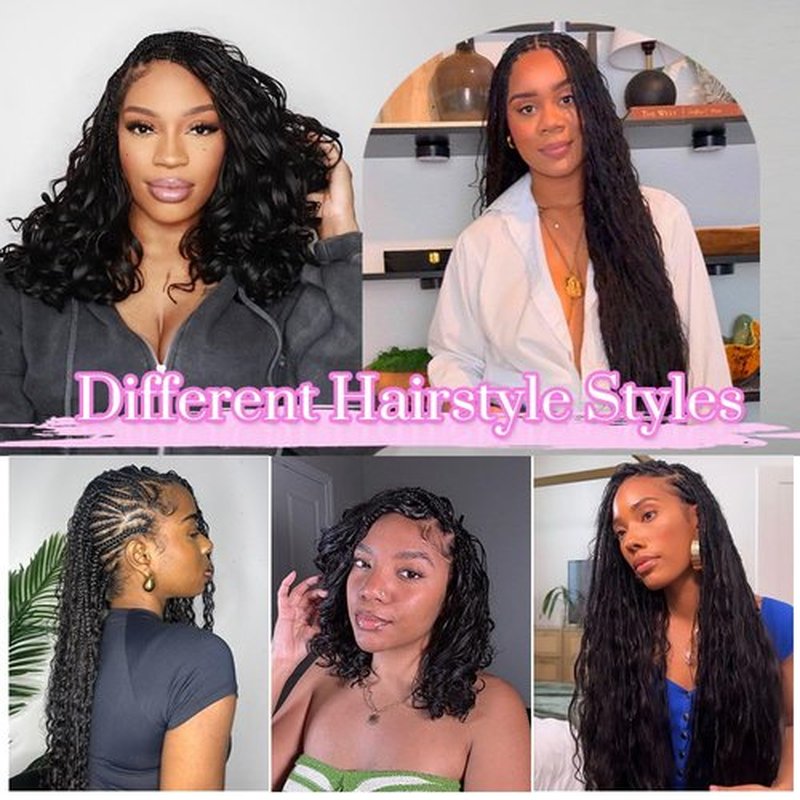 Boho Human Hair for Braiding #4/27/30 100% Brazilian Human Braiding Hair 100G Deep Wave Braiding Human Hair for Boho Braids 18 Inch