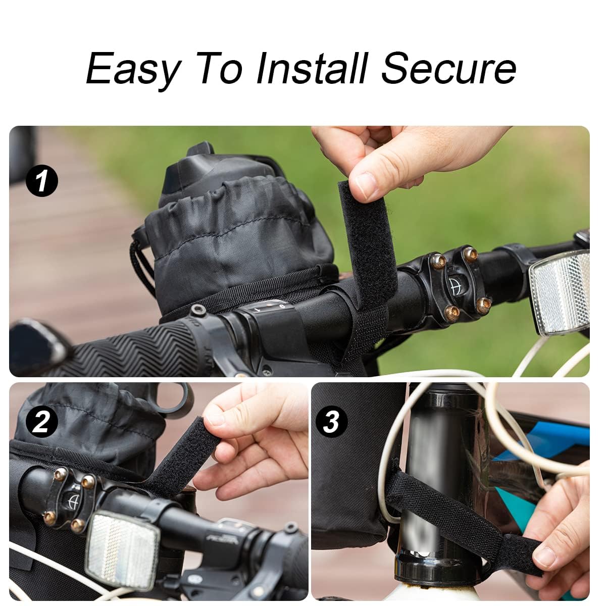2PC Insulated Bike Water Bottle Holder Bag for Kid Adult with Phone Storage