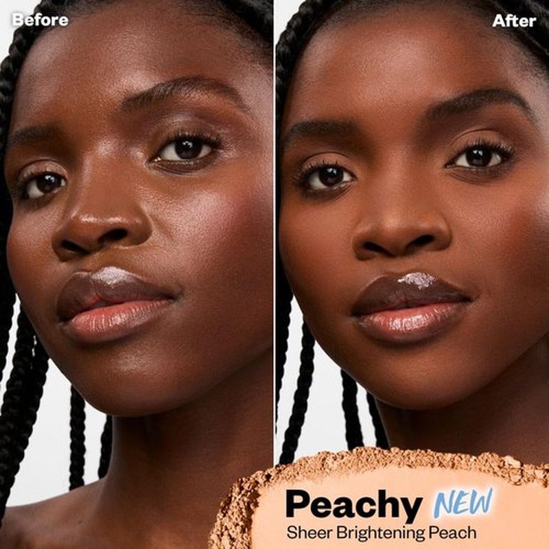 Kosas Cloud Set Brightening Baked Powder - Talc-Free Under Eye Setting Powder for Soft Focus Finish, Peachy