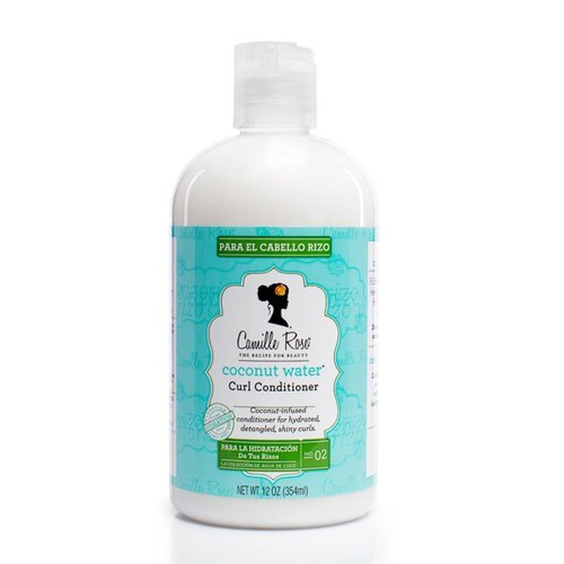 Camille Rose Coconut Water Curl Conditioner – Hydrating Conditioner for Curly Hair, Detangler, Frizz Control, 12 Fl Oz