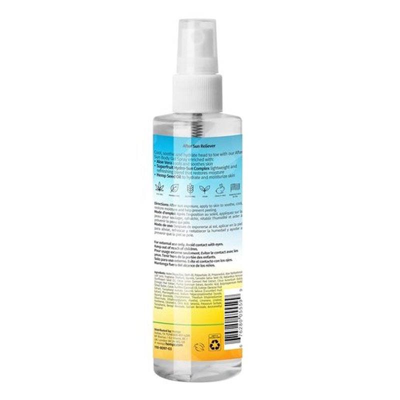 Hempz After Sun Aloe Vera Body Spray - Vegan Formula to Soothe & Hydrate Sunburn | 8.5 oz