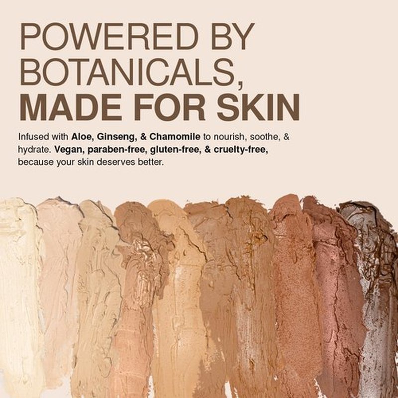 Palladio Build & Blend Foundation Stick - Medium Coverage Contour for Natural Shine-Free Finish | 0.25 Ounce (Almond)