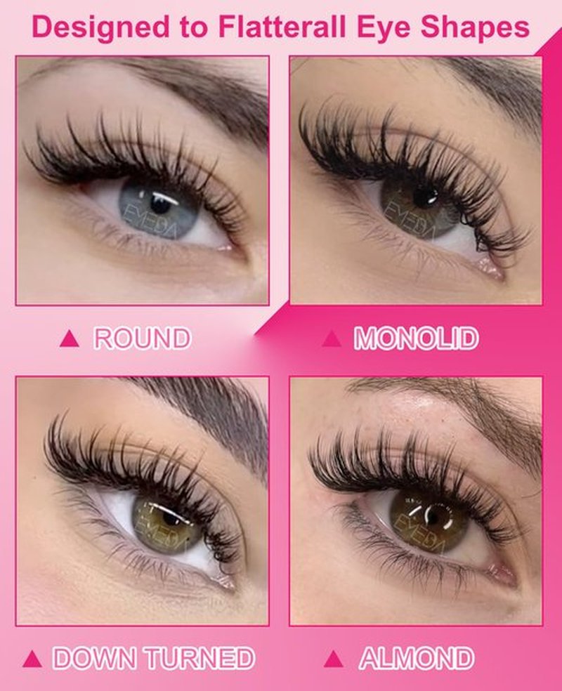 Self Adhesive Pre-glued Glueless Eyelashes - Natural Look No Glue Eyelashes 14mm Natural Cat Eye Pre-glued Waterproof Glueless No Glue Needed Reusable Stick on False Strip Lashes by EMEDA(T07)