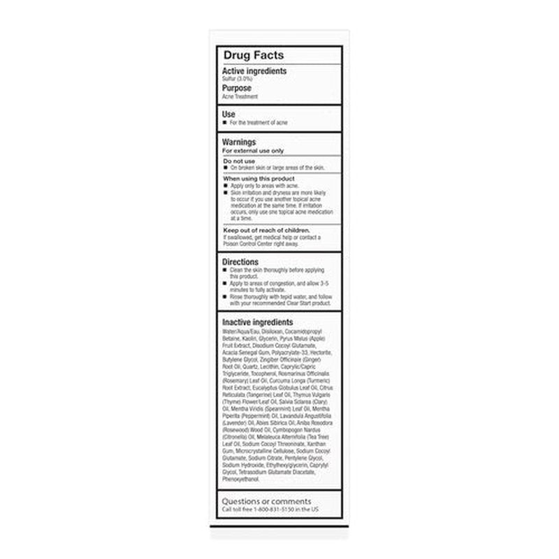 Dermalogica Clear Start Blackhead Clearing Fizz Mask - Purifying Pore Cleanser with Kaolin Clay & Sulfur (1.7 Fl Oz)