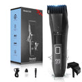 Beatslm Men's Beard Trimmer, 20 Length Adjustable, All-in-One IPX7 Waterproof Clippers, Stainless Steel T-Blade for Precision Facial Hair Trimming with 2 Adjustable Combs, Travel Lock, LED Display