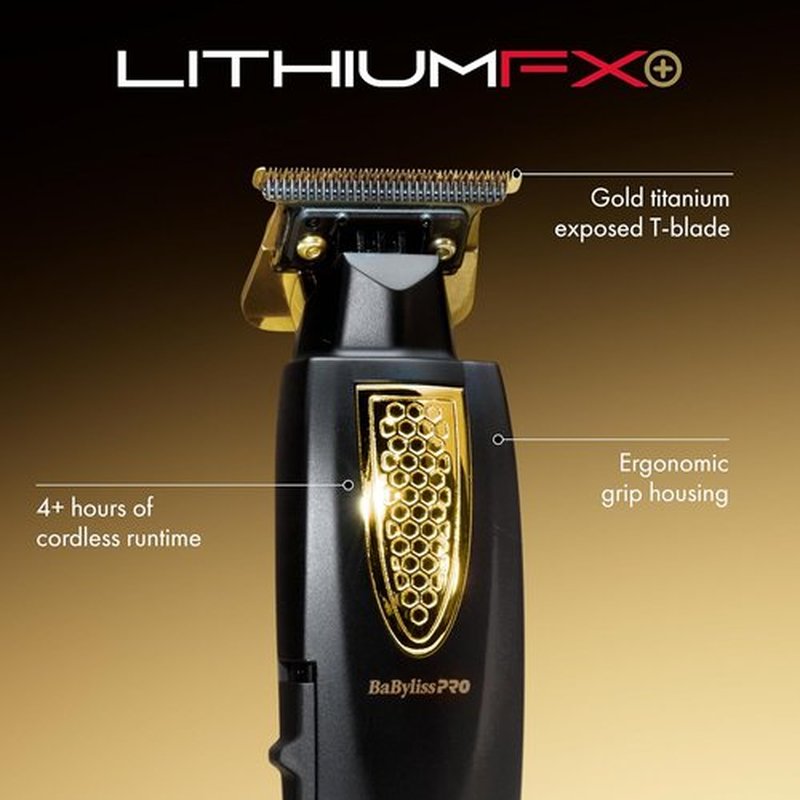 BaBylissPRO LithiumFX Ergonomic Hair Trimmers - Cord/Cordless Design for Men