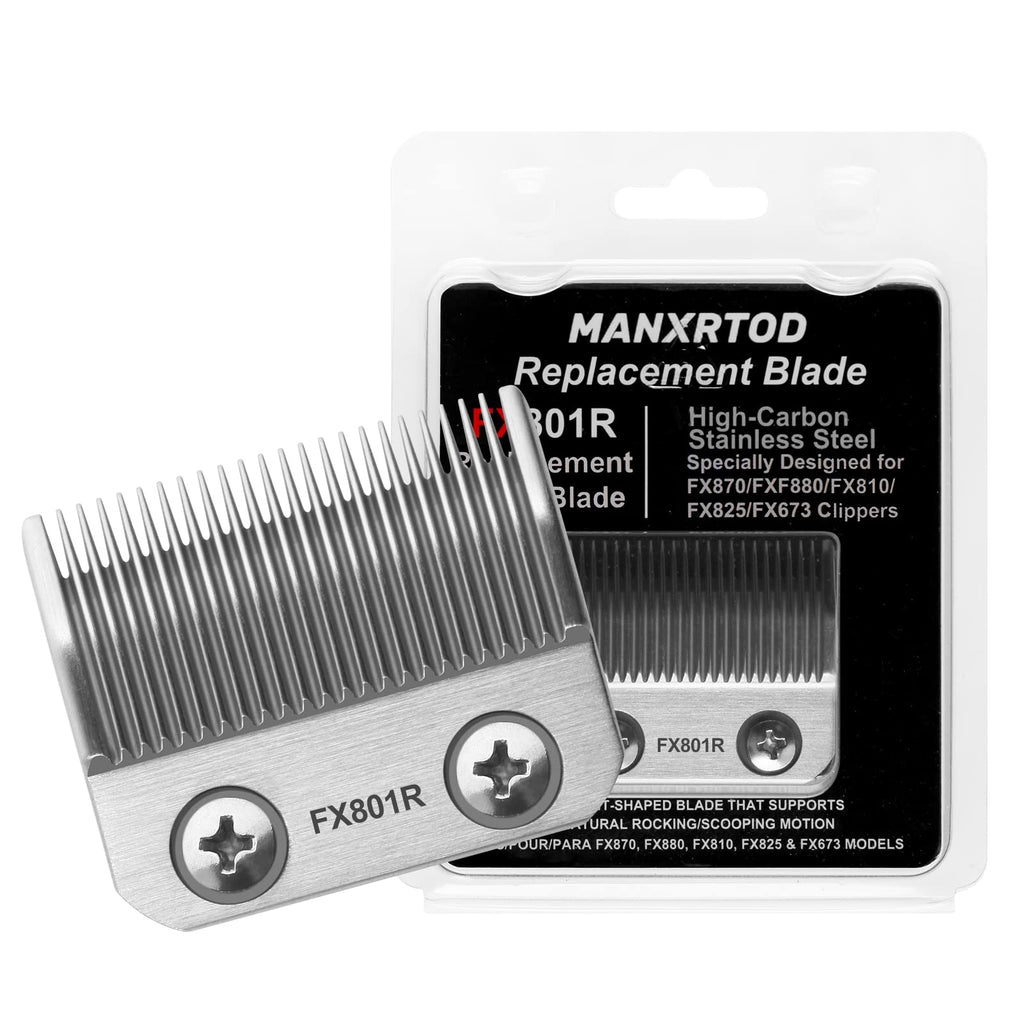 Manxrtod FX802G Replacement Blades Compatible with FX870/FXF880/FX810/FX825/FX673N Clippers, DLC Replacement Taper Blades for BaByli*s* Clipper Blades, Gold