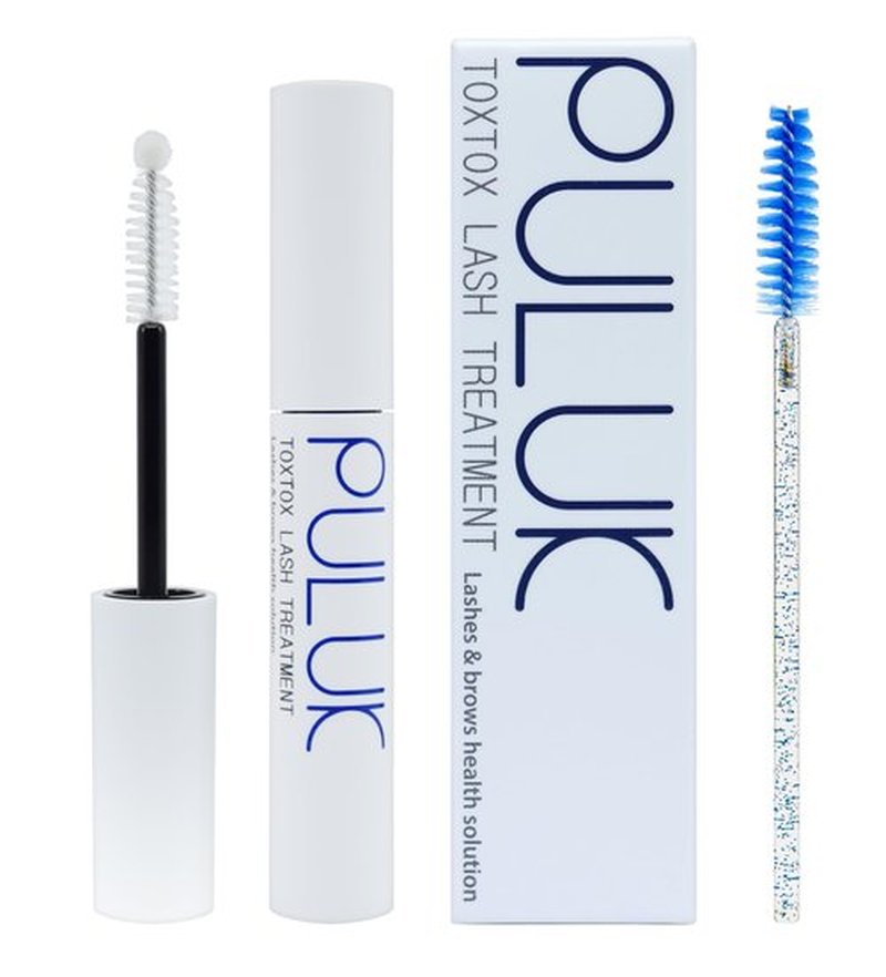 PULUK TOXTOX LASH TREATMENT 10ml & Mascara Wand 1pc, Lashes & Brows Care Solution, Eyelash Enhancing, Keratin Infused Volume Booster by HS International (Suero para Pestañas)