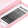 Bodermincer Lash Clusters 180pcs D Curl Color Black/Brown 10-12-14mm Mixed Eyelashes Lash Cluster Premuum Individual Eyelash Extensions for a Stunning,Natural Appearance (Black 10-12-14mm Mixed)