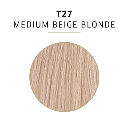 COLORCHARM Permanent Liquid Toner - Neutralize Brass, Paraben-Free & Vegan - T27 Medium Beige Blonde, 1.4 Fl Oz