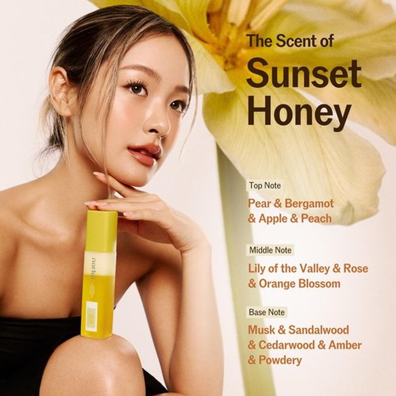 Skiennix Double Layer 2-in-1 Hair Mist - Lightweight Hydrating Spray for Smooth Application | Sunset Honey