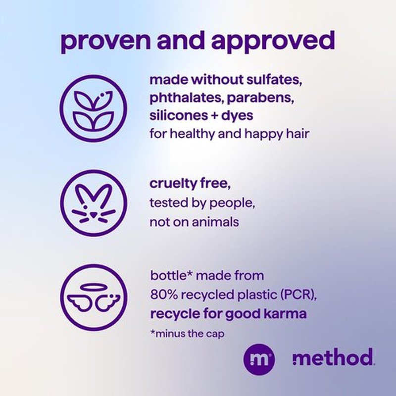 Method Moisturizing Shampoo - Hydrates & Revives Dry Hair, Safe for Color-Treated - 14 oz