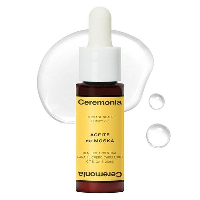 Ceremonia Hair Oil - Nourishing Moska Serum for Scalp Remedy | Pre-Shampoo Treatment, 0.7 Fl. Oz.