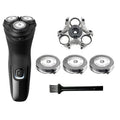 Philips Norelco SH30 Replacement Heads - 3 Blades Plus Retaining Ring for Series 3000, 2000, 1000