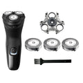 SH30 Replacement Heads Compatible with Philips Norelco Shaver Series 3000, 2000, 1000 and S3243, 3pcs Blades With 1pcs retaining ring