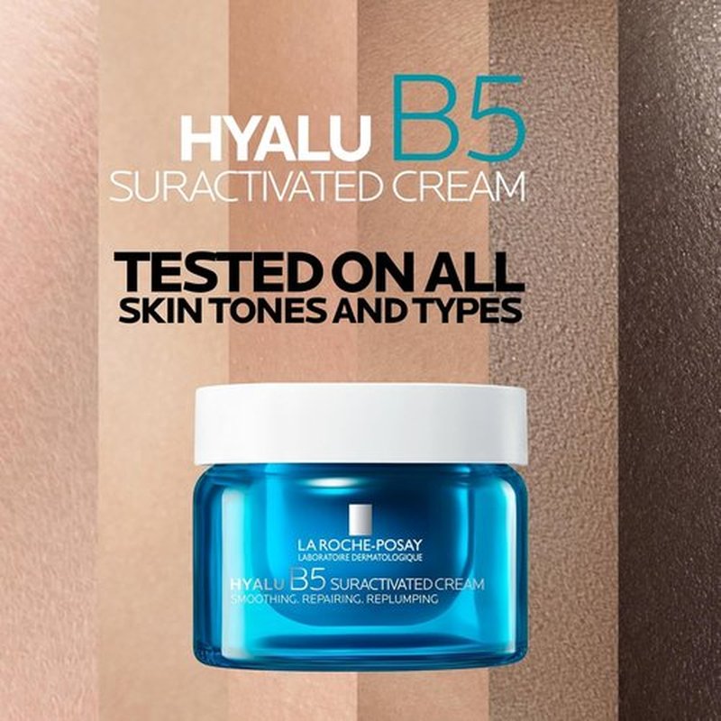 La Roche-Posay Hyalu B5 Anti-Aging Face & Neck Cream - Firming Moisturizer with 3 Types of Hyaluronic Acid | 1.7 fl oz, Fragrance-Free
