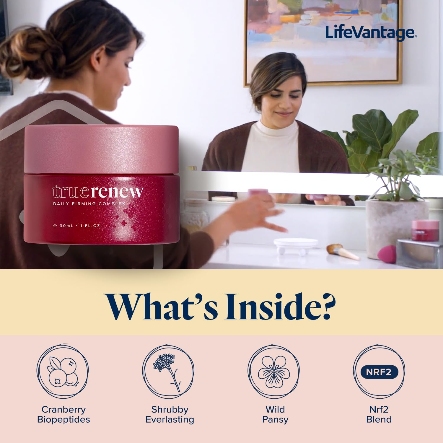TrueScience - TrueRenew Daily Firming Complex - Face Cream That Combats 11 Signs of Aging, Reclaim Your Radiance in 21 Days! Better-than-Retinol Alternative with Collagen Amplifiers - 1 fl. oz.