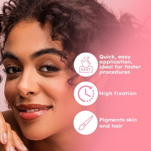 MENELA Eyebrow Henna Tint Kit – Dark Brown – Up to 60 Applications, DIY & For Professional Use, 2.5g Henna + 15ml Fixer, Bamboo Extract, Easy At-Home Brows, Ammonia-Free, Vegan