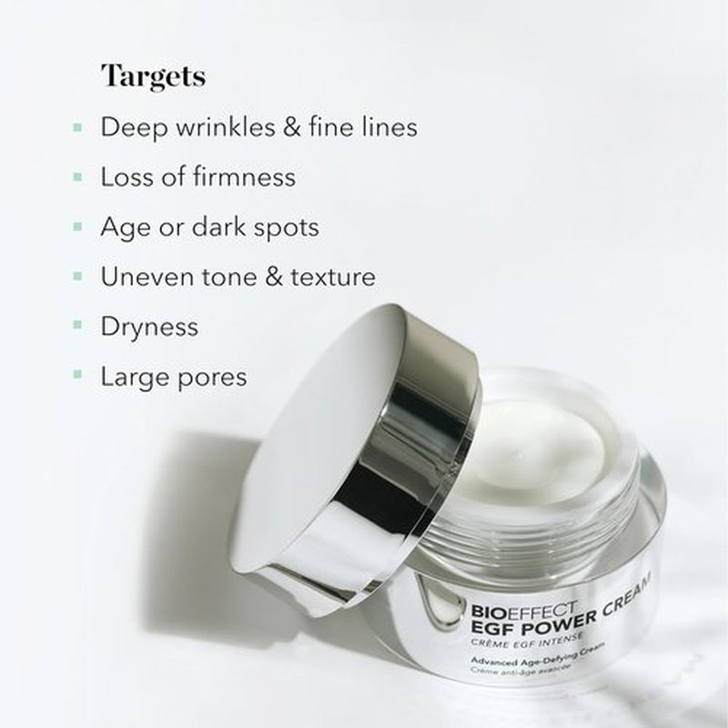 BIOEFFECT EGF Power Cream - Age-Defying Face & Neck Cream with Hyaluronic Acid & Niacinamide | 50 mL / 1.69 oz