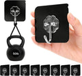 DDMY Heavy Duty Adhesive Hooks - 50lb Max Capacity, Waterproof & Reusable, 8 Pack for Home & Outdoor Use