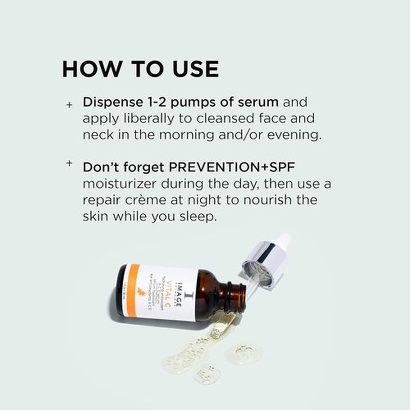 IMAGE Skincare VITAL C Hydrating Serum - Brightening Complex with Vitamins A, C & E | 1 fl oz