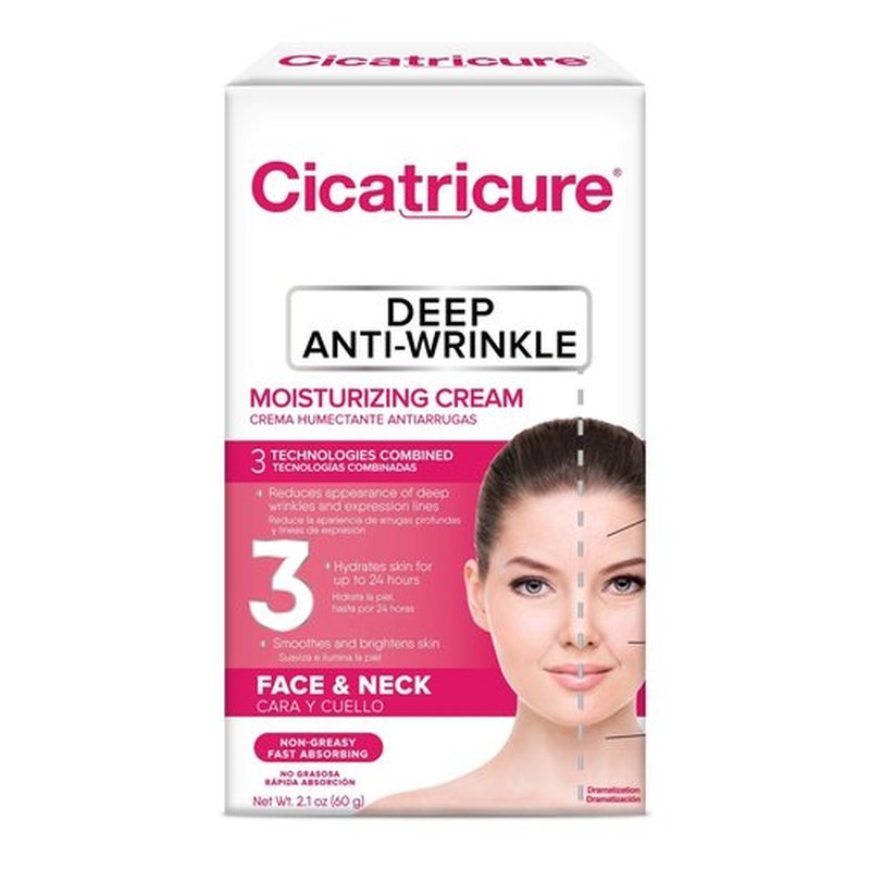 Cicatricure Deep Anti-Wrinkle Kit with Eye Cream and Face & Neck Cream, Wrinkle Cream System with Face Moisturizer and Neck Cream, Daily Care for Wrinkle-Prone Skin, Skincare Gift Set, 2 Count