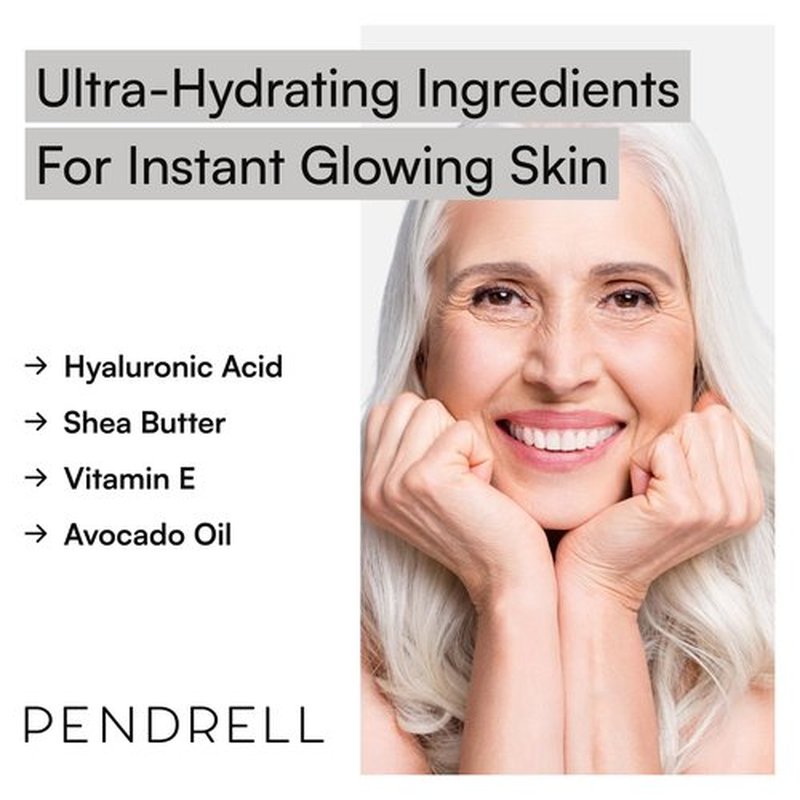 PENDRELL Lip Balm and Lip Mask (Vanilla) | Hydrating Lip Balm for Women with Hyaluronic Acid, Shea Butter & Vitamin E | 1 Oz (30g)