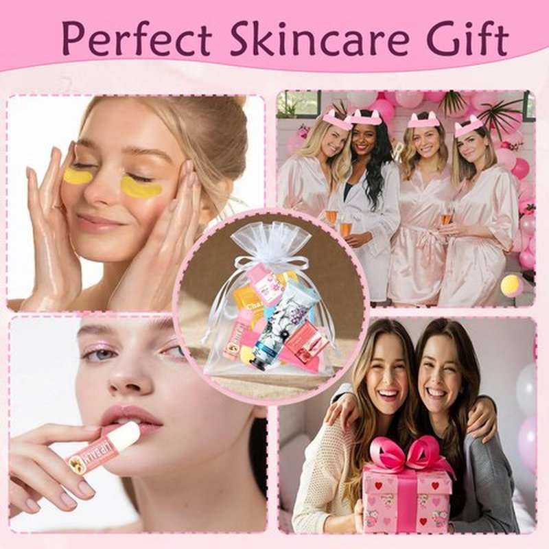 110 PCS Spa Party Supplies for Women, Spa Party Favors Include Face＆Lip Mask,Hand Cream,Under Eye Patches and Foot Bath Bombs,Spa Birthday Sleepover Party Supplies,Sleepover Party Gifts