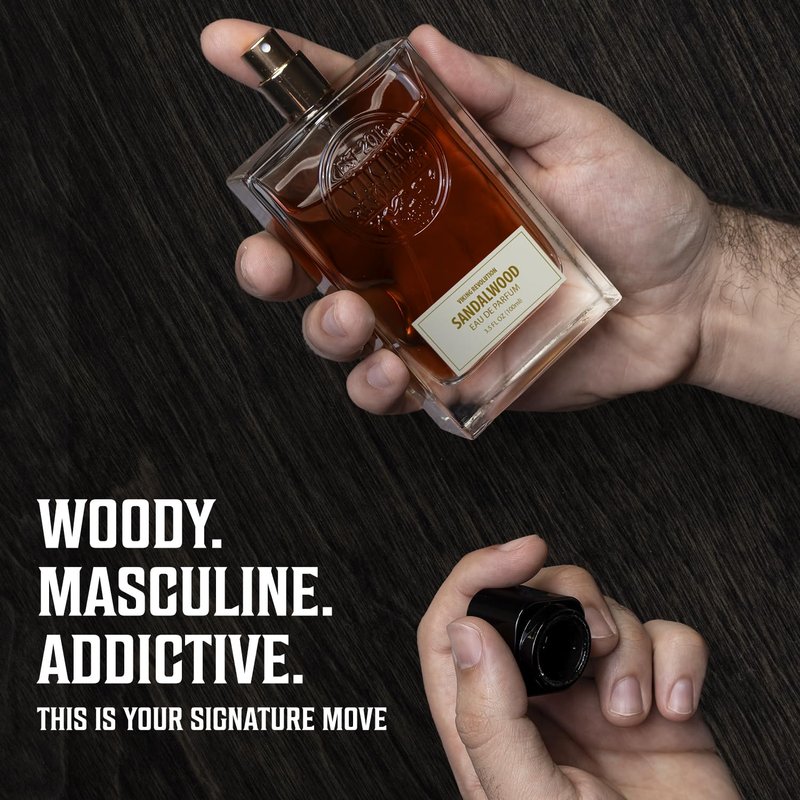 Viking Revolution Sandalwood Cologne for Men - Woody Eau de Parfum with Cedar & Vanilla - 3.5 Fl Oz