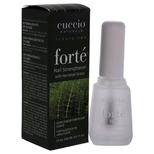 Cuccio Naturale Forte Nail Strengthener Treatment - With Horsetail Grass - Protects Against Cracking, Splitting And Breakage - Nutrient Rich Formula Makes Finger And Toenails More Pliable - 0.5 Oz