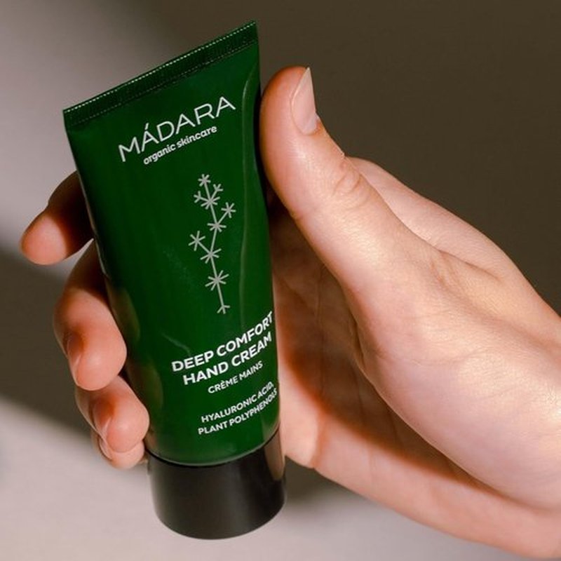 Madara Deep Comfort Hand Cream - Ultra-Moisturizing Formula with Aloe & Cocoa Butter | 60 ml for Soft, Protected Hands