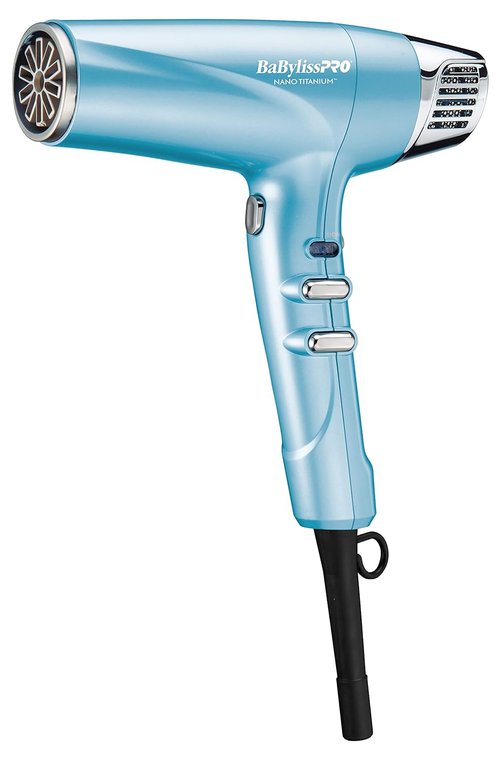 BabylissPRO Nano Titanium Hair Dryer - 1875-Watt Professional Blow Dryer | Lightweight & Ionic Technology for Faster, Frizz-Free Drying