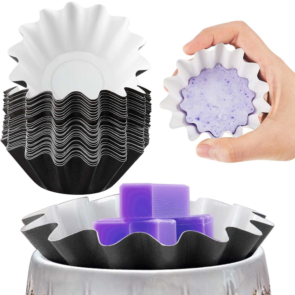 Boao Wax Melt Liners Reusable Leakproof for Any Wax Cubes Waxes Warmer Containers Cups for Scented Candle Plug in Warmers Electric Waxes Melters Burner
