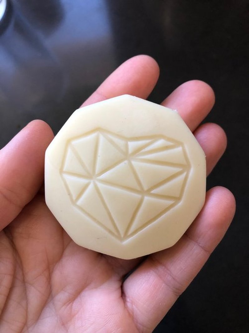 LB Love Organics Hard Lotion Bar | with Lavender Essential Oil | Organic Beeswax Moisturizer for Dry Hands and Feet | Handmade Valentine | Plastic free solid lotion