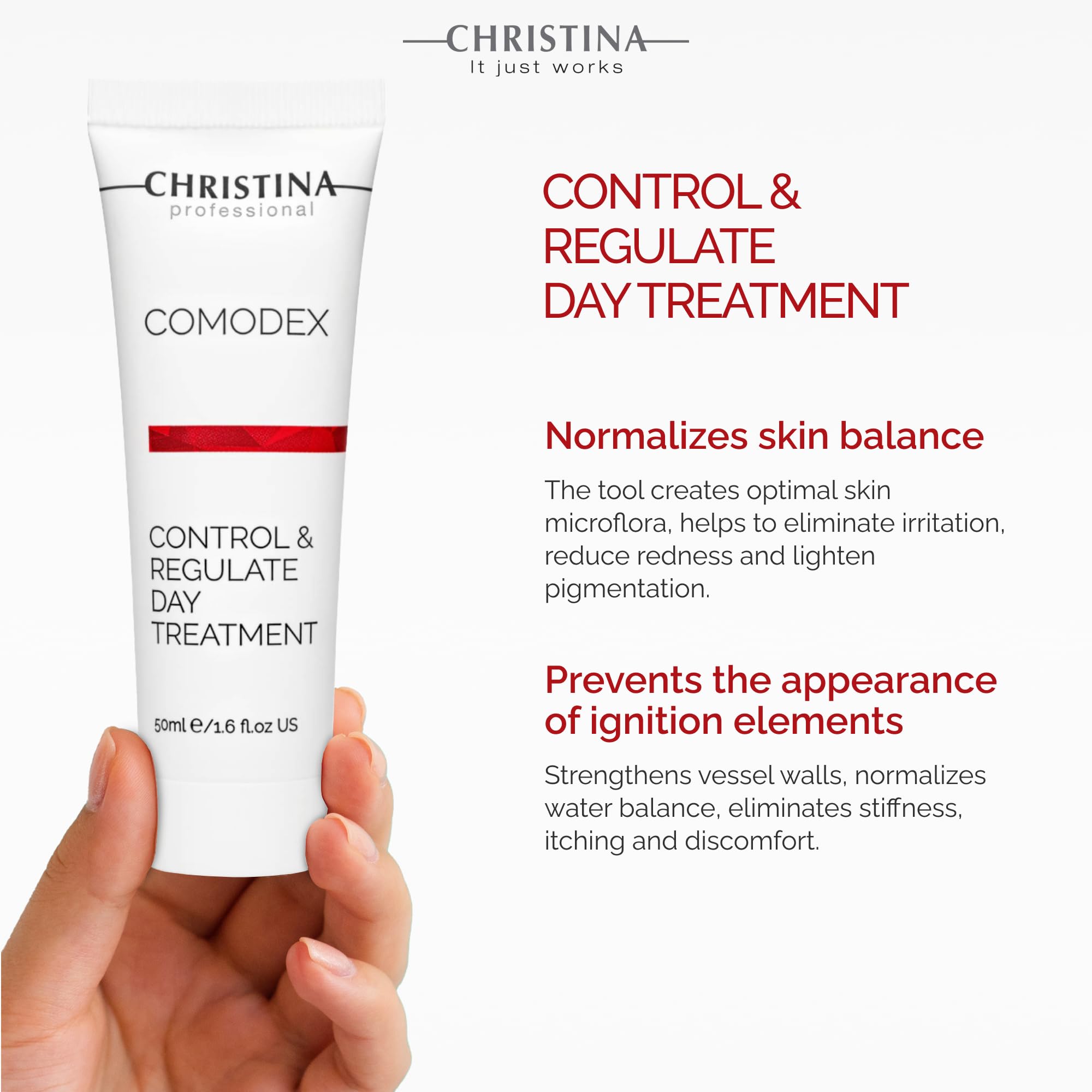 -CHRISTINA- Comodex - Control & Regulate Day Treatment Serum for Oily and Combination Skin 50ml
