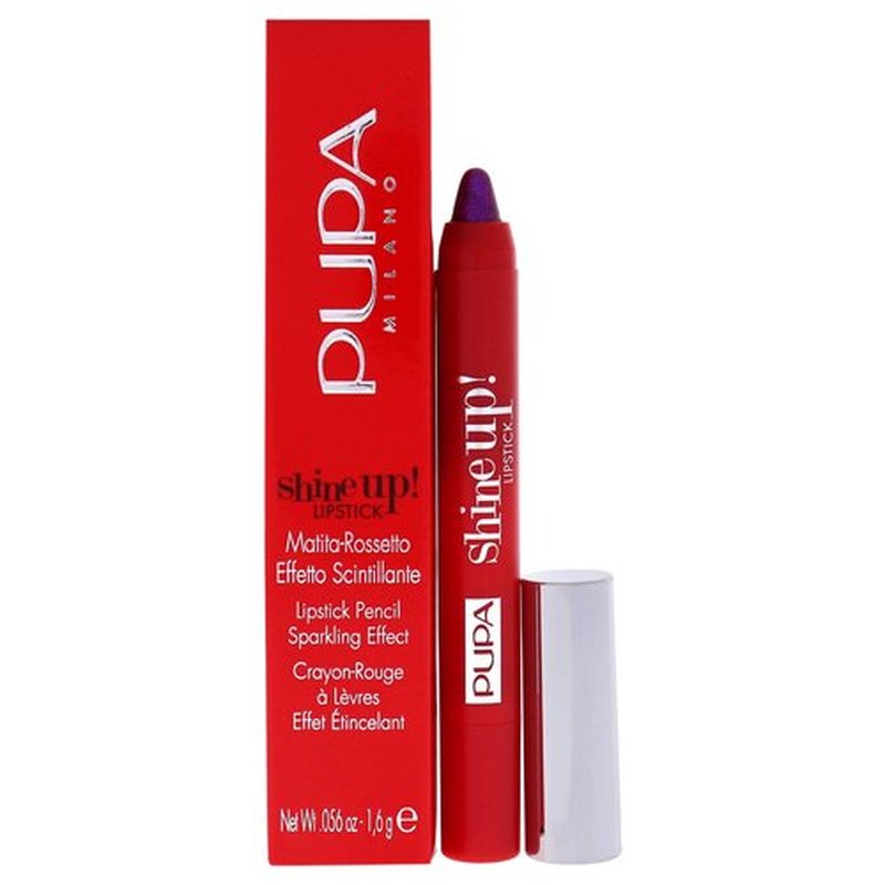Pupa Milano Shine Up! Lipstick - Shimmering Effect Lipstick-Pencil - Subtle And Sensory Texture - Adheres Perfectly, Precisely and Flawlessly - 011 Scandalous Lips - 0.056 Oz