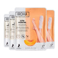 IROHA NATURE Repairing Foot Mask Socks with Peach & Shea Butter | 4 Pairs | Deep Hydration & Instant Repair | For Dry & Cracked Feet | Natural & 100% Vegan | Proven Results