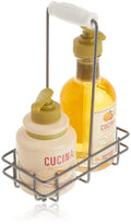 Fruits & Passion Cucina Hand Care Duo Gift Set – Sanguinelli Orange & Fennel, Hand Soap and Regenerating Hand Cream with Cold-Pressed Olive Oil,Includes Metal Holder, 6.7 fl oz + 5.0 fl oz