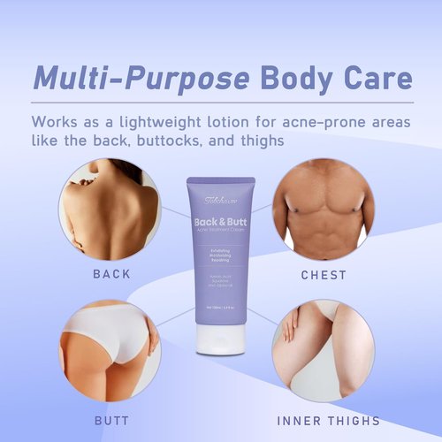 Regine Switzerland Butt Acne Clearing Treatment - Maximum Strength Body Cream for Men & Women | Foaming Cleanser for Bacne & Cystic Acne