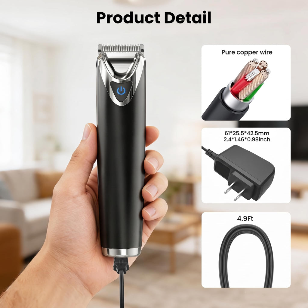 CGGXJP 5V Charger Compatible with Wahl Trimmer Models 9864SS, SS2L, WSS3L, 9818A, 5616L, 5701, 9864, 9870, 9884L2, 9896, 9899, 9898, 5618-100, 3026018, 5708 Lithium Ion Beard Shaver Trimmer Cord