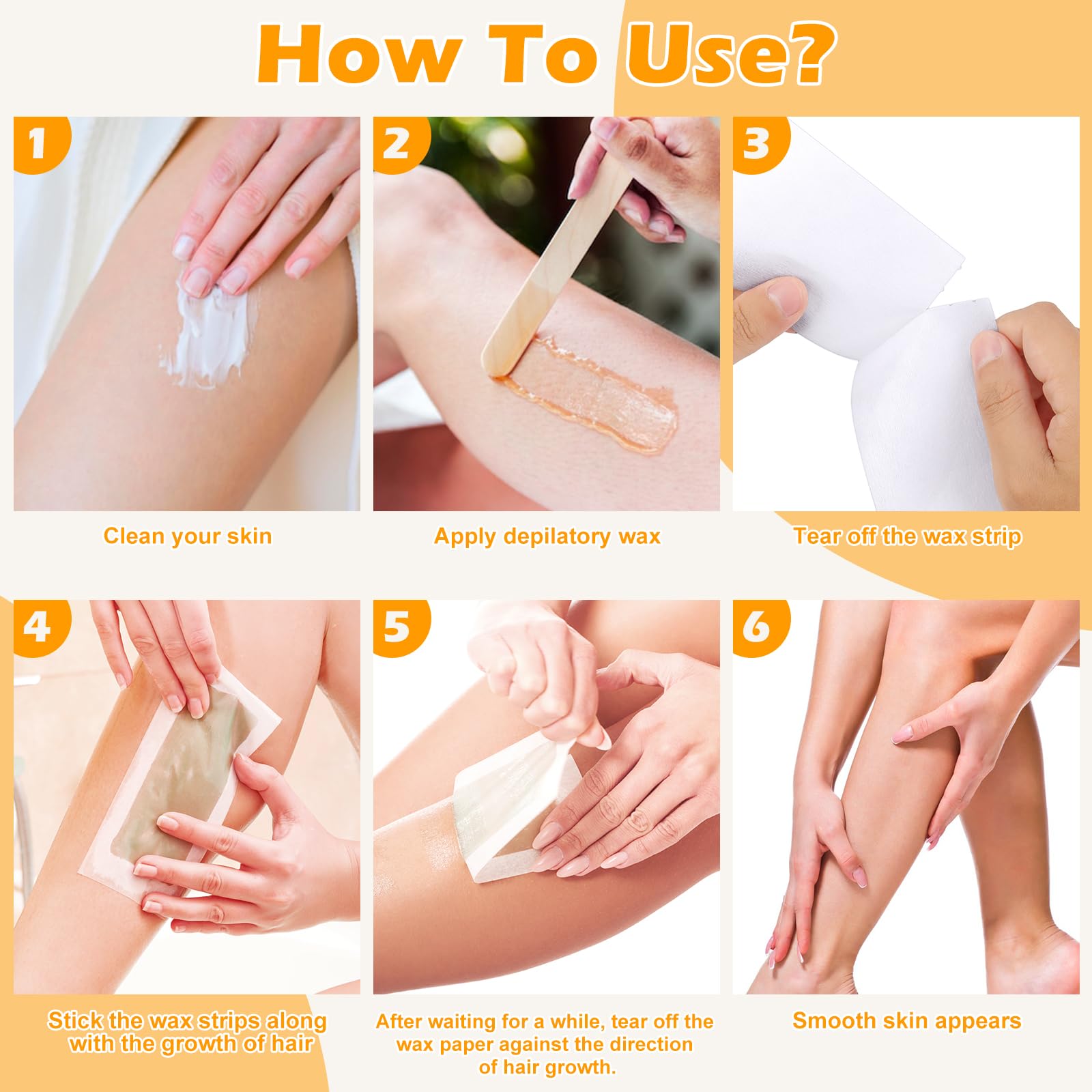 200 Pcs Non-Woven Wax Strip 2.8" X 44 Yards Pre-Cut Wax Strips with Acrylic Holder 1 Roll Epilating Wax Strips Waxing Paper Sheets for Body Legs Lint-Free Air Removal Paper for Home Professional Salon