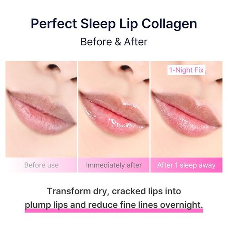 Perfect Sleep Lip Collagen | Intensive Overnight Lip Mask with Peptides & Rice Protein - 0.50 fl. oz.