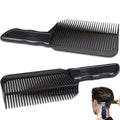 FOWSRHRG 2PCS Fade Comb, Barber Fade Comb Flat Curved Push Edge, Gradient Positioning Hair Comb For Home, Hair Salon, Men DIY Hairdresser Styling Hair Cutting Fade Guide Tools (Black)